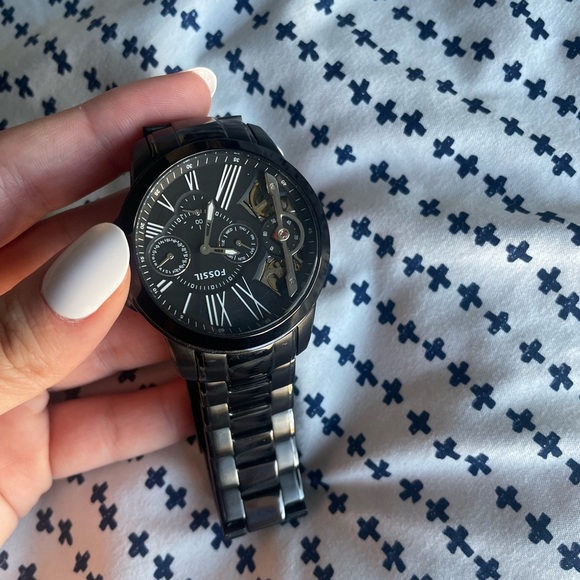 Fossil Men's Luxury Twist Collection Black Watch ME1147 $250 - Picture 2 of 5